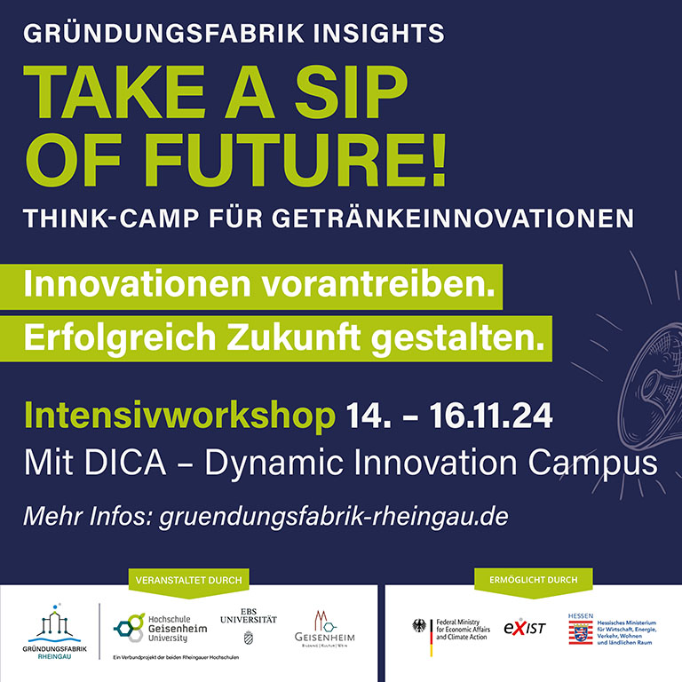 TAKE A SIP OF FUTURE! THINK-CAMP FÜR GETRÄNKEINNOVATIONEN